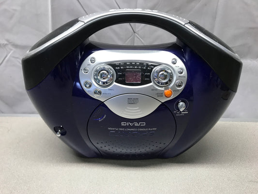 Craig CD6912B Blue Vintage Sports Stereo Radio front view