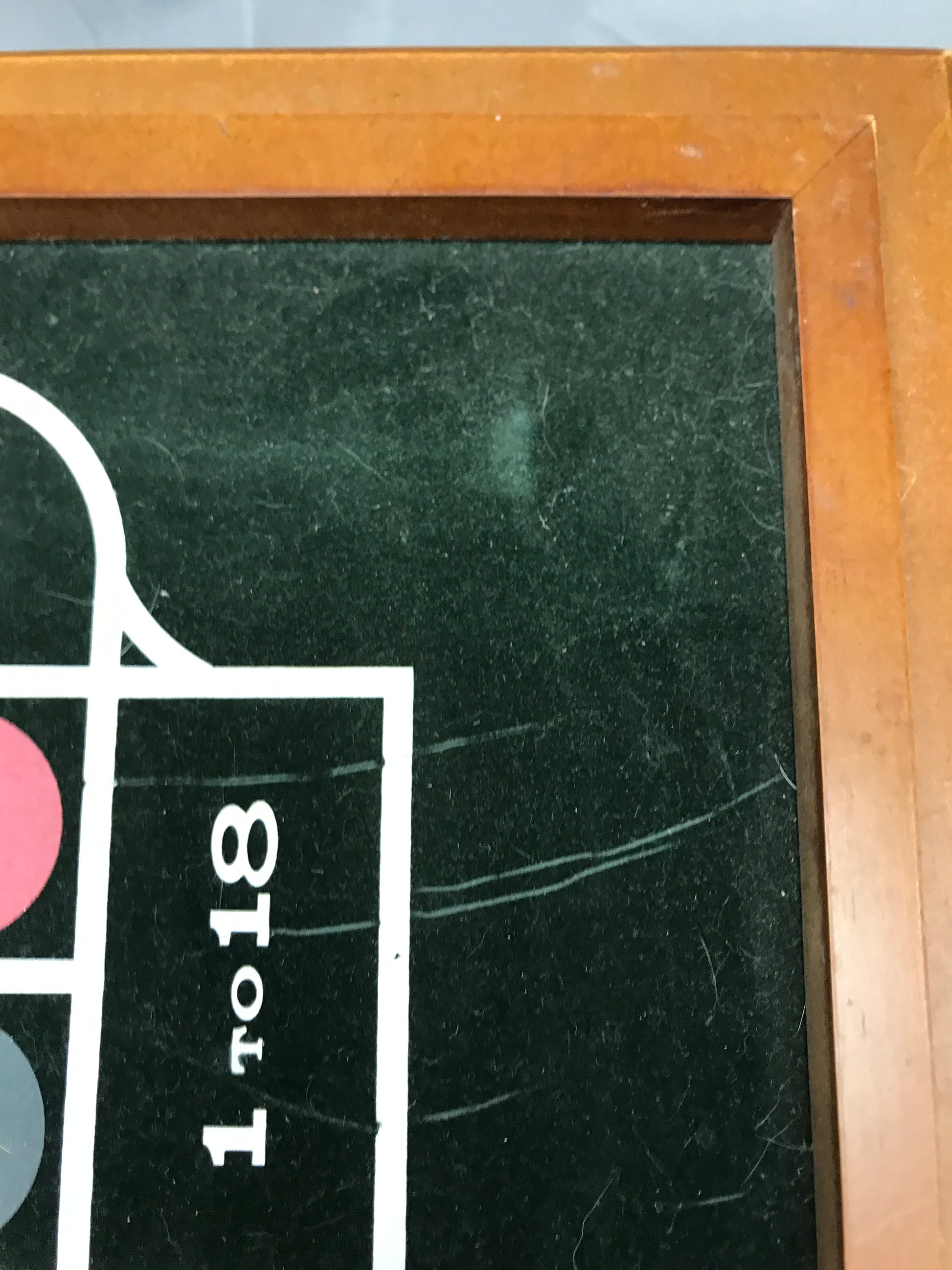 Harvard Muiti-Game Table Model: M01483 25695 close up of minor scratch