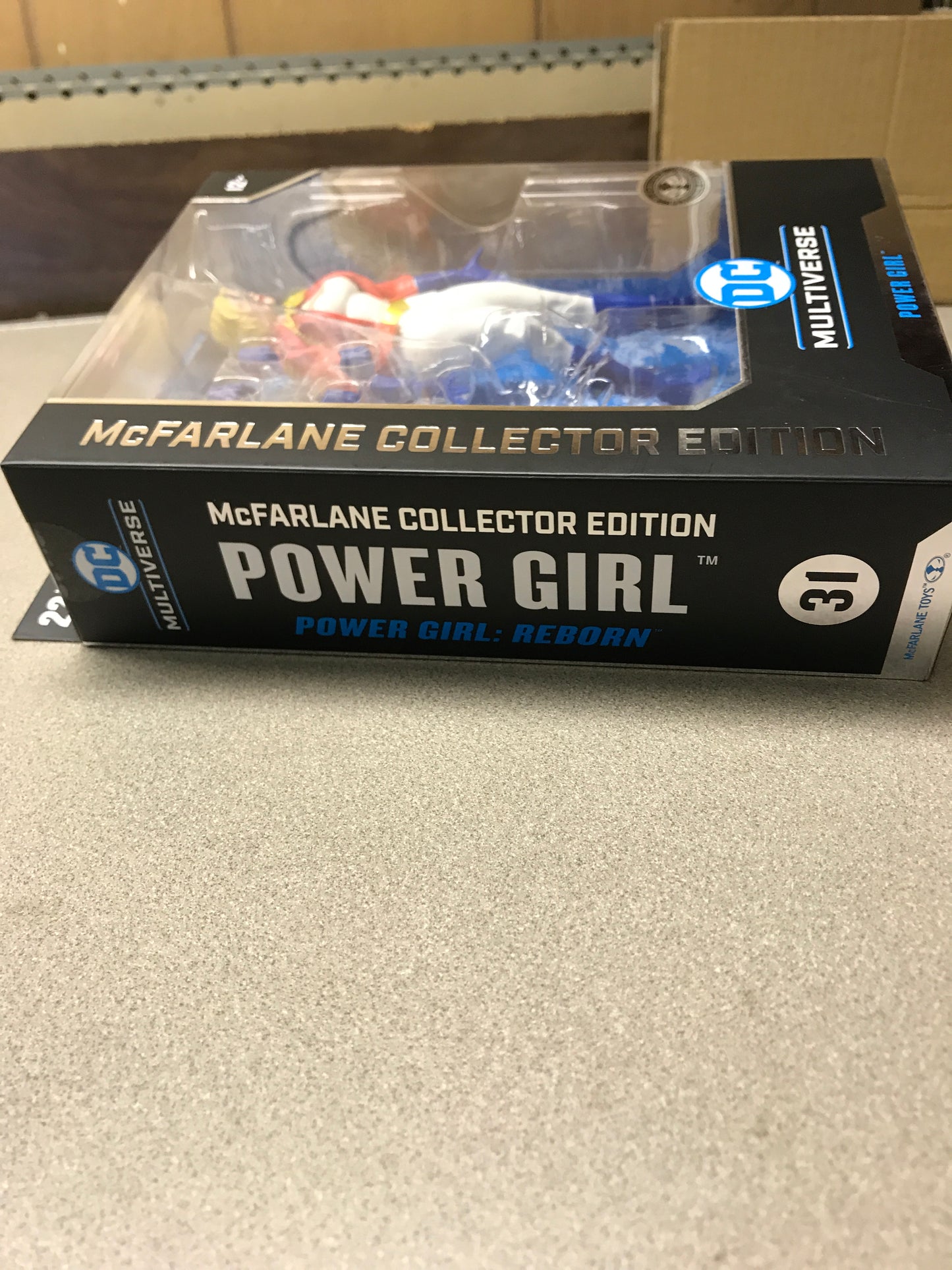 DC Multiverse Power Girl #31 McFarlane Collector Edition side of box