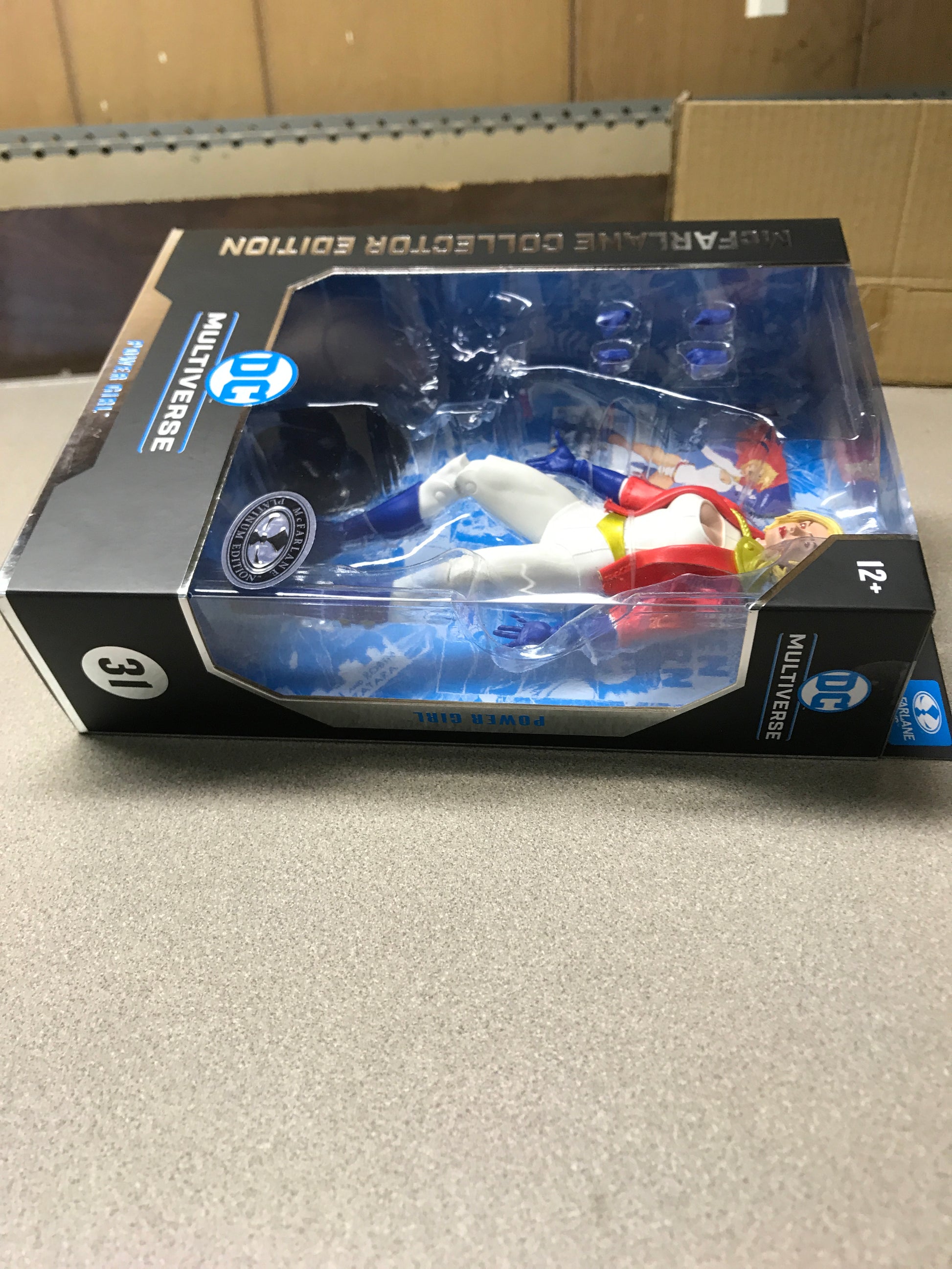 DC Multiverse Power Girl #31 McFarlane Collector Edition side of box