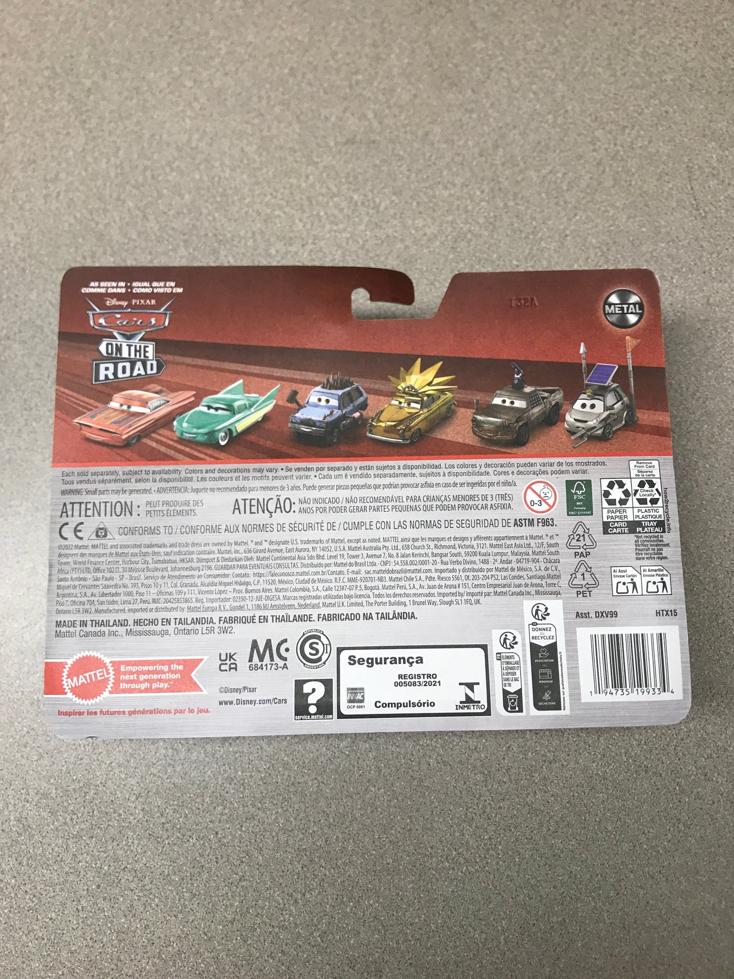 2024 Cars On The Road Metal Nicole Revwell Jessie Wheelin back of package