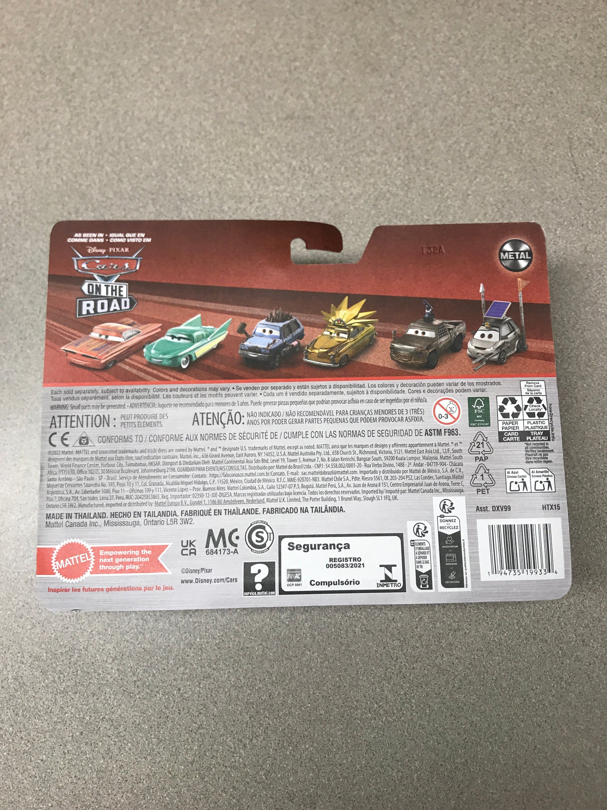 2024 Cars On The Road Metal Nicole Revwell Jessie Wheelin back of package