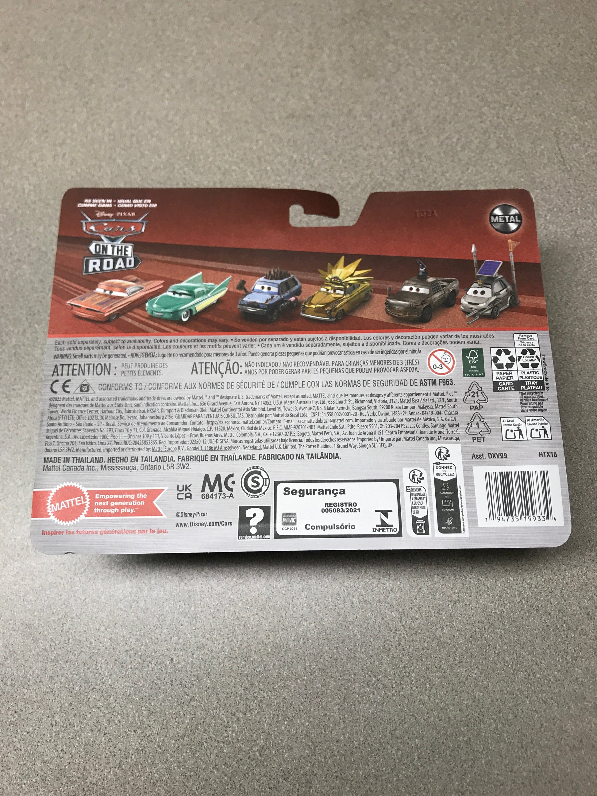2024 Cars On The Road Metal Nicole Revwell Jessie Wheelin back of package