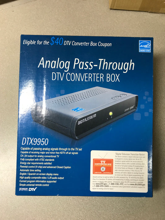 DTX9950 Analog Pass-Through DTV Converter Box