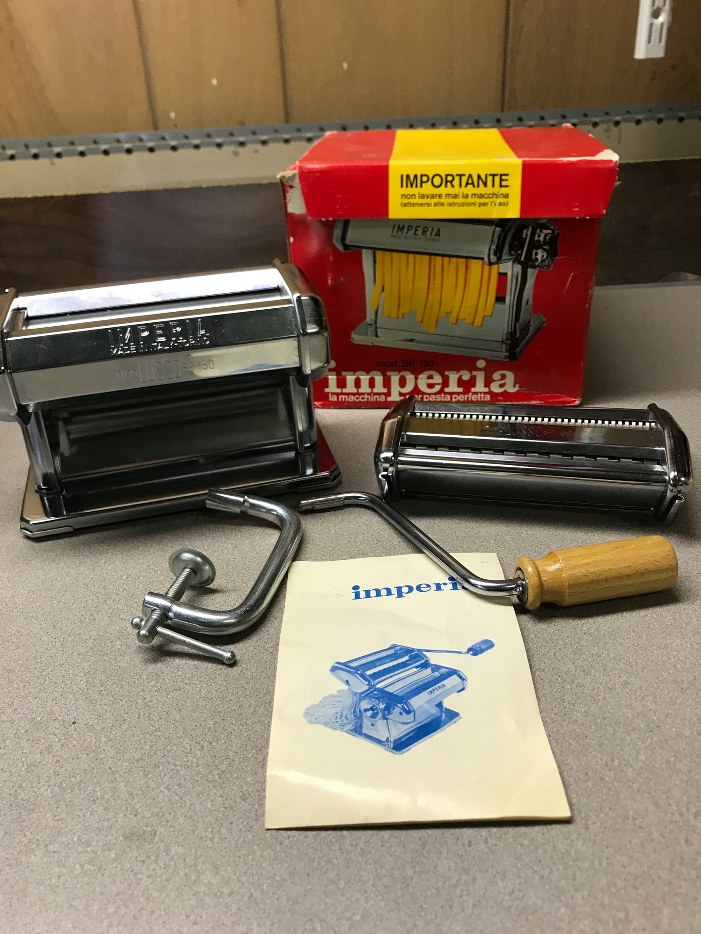 Imperia SP 150 6" Inch Rollers Pasta Machine 