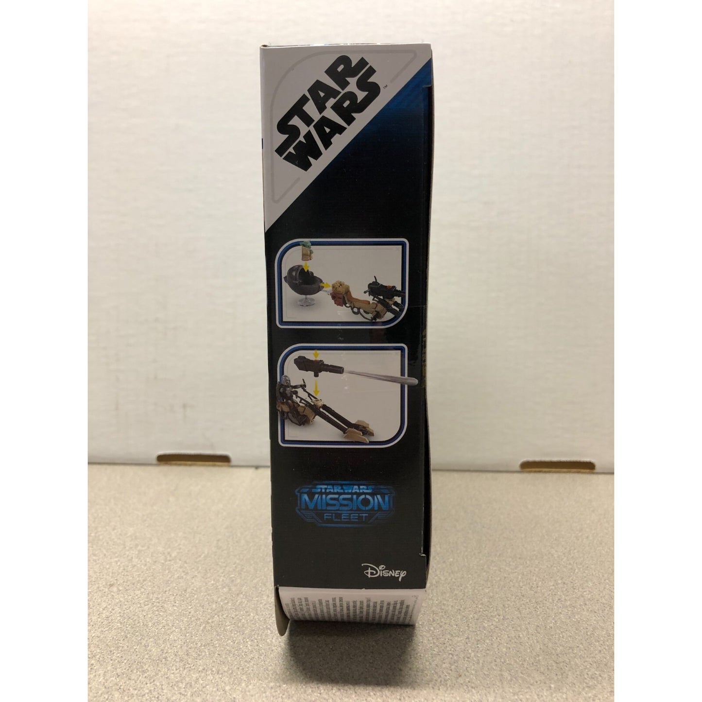Star Wars Mission Fleet Speeder Bike The Mandalorian E9680/E9678 ASST side of box