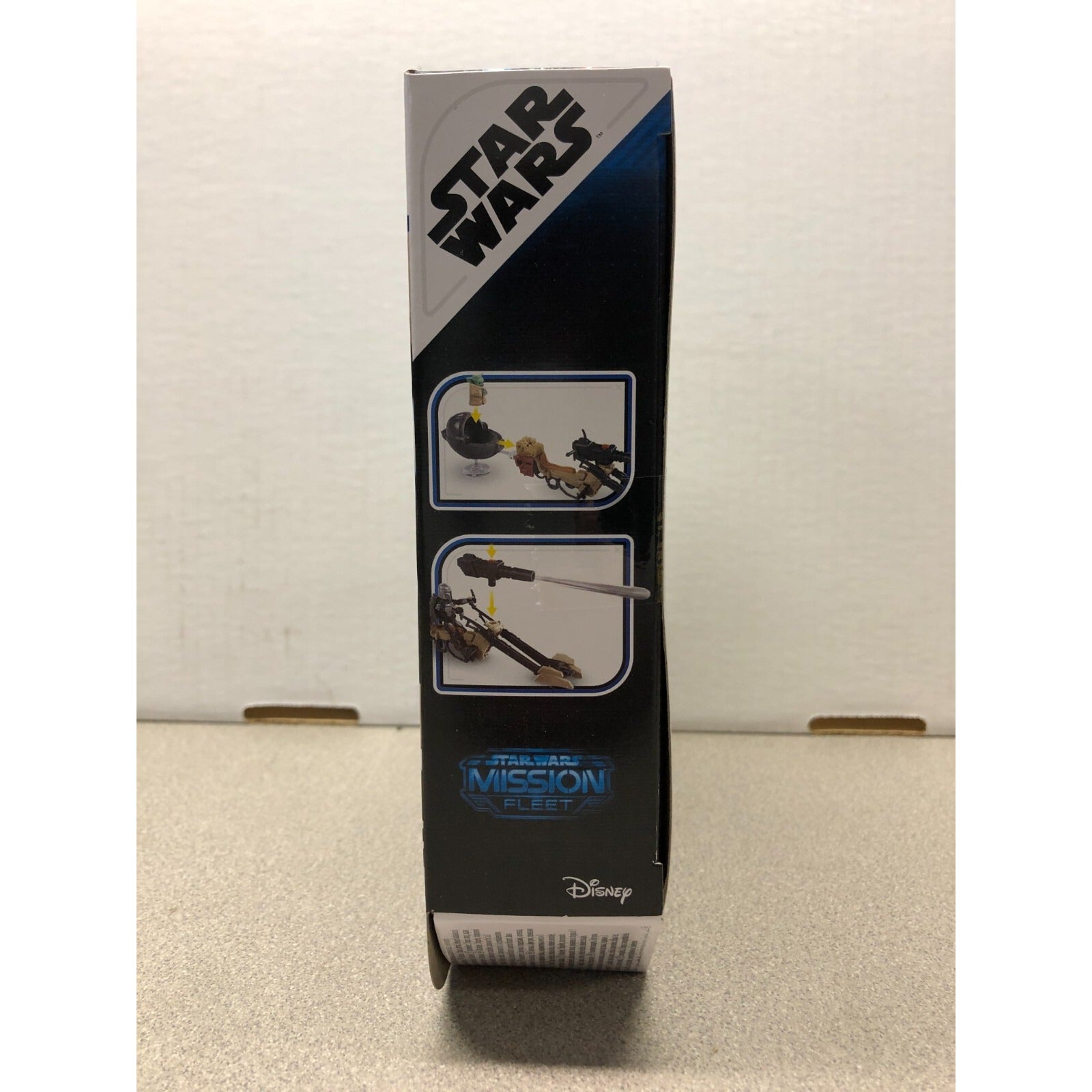 Star Wars Mission Fleet Speeder Bike The Mandalorian E9680/E9678 ASST side of box