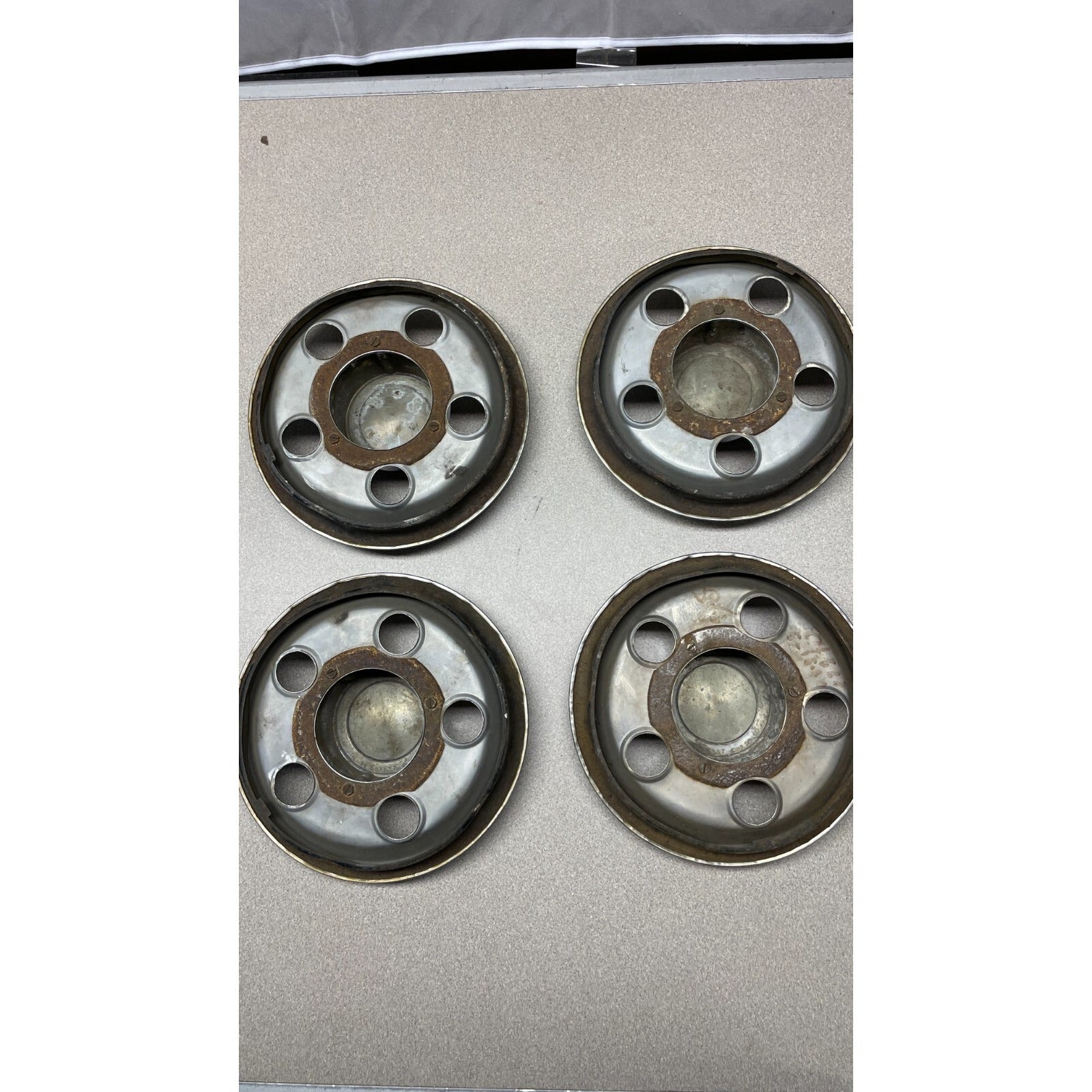 OEM Original 1966 Pontiac GTO Center Wheel Caps PT 551837 Cav 2 (Set of 4) back side of hubcaps 