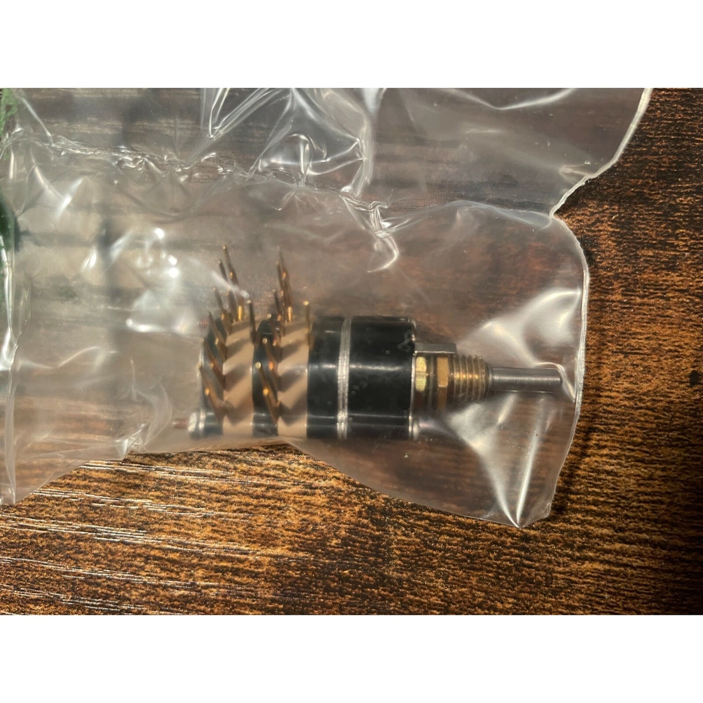 Grayhill 9P30-02-1-06S Rotary Switch top view of switch in clear plastic bag