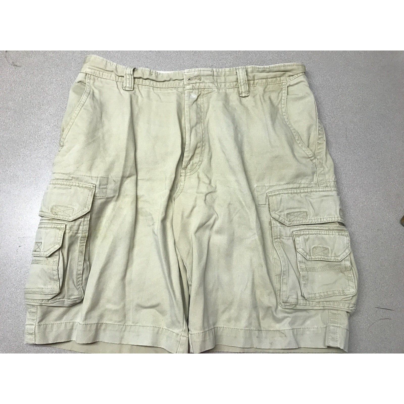 Izod Beige Cargo Shorts - Size 34 front view