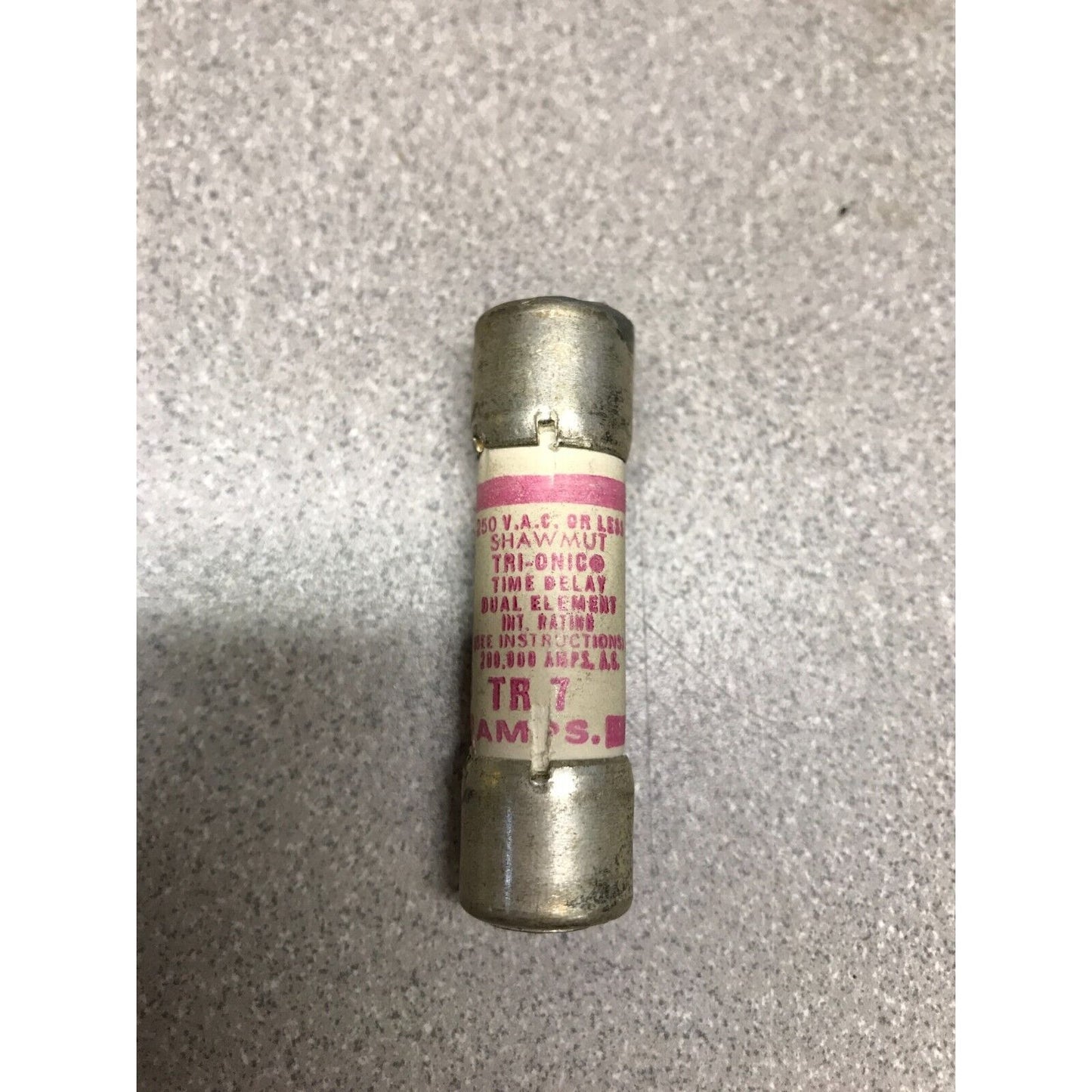 Gould Shawmut 250VAC Tri-ONIC Time Delay Dual Element TR7 250V Fuse