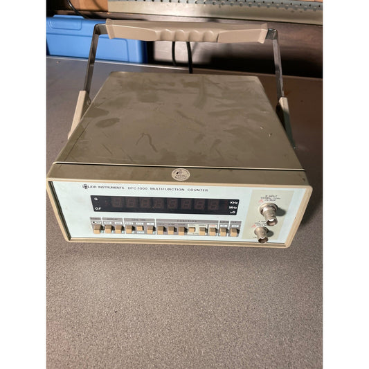 JDR Instruments DFC-1000 Multifunction Counter top and front panel view