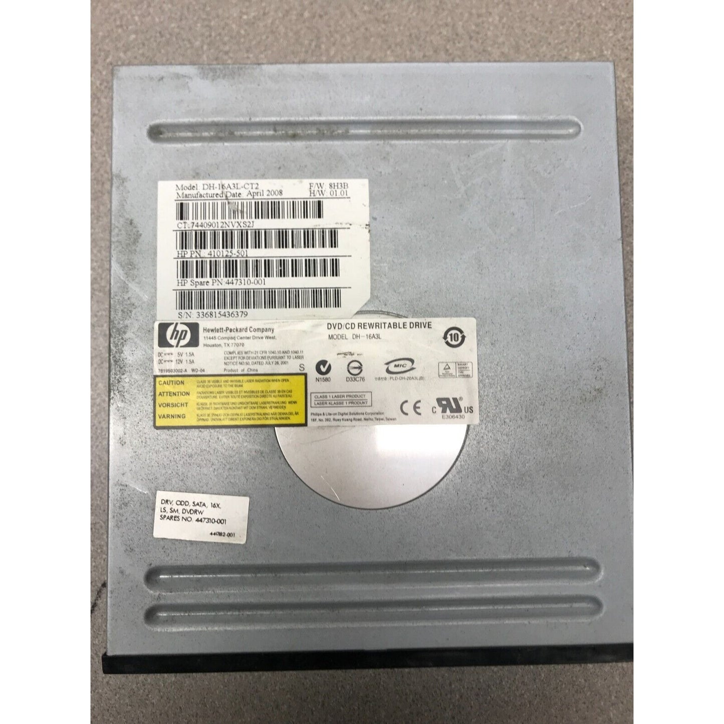 HP DVD/CD Rewritable Drive DH-16A3L-CT2