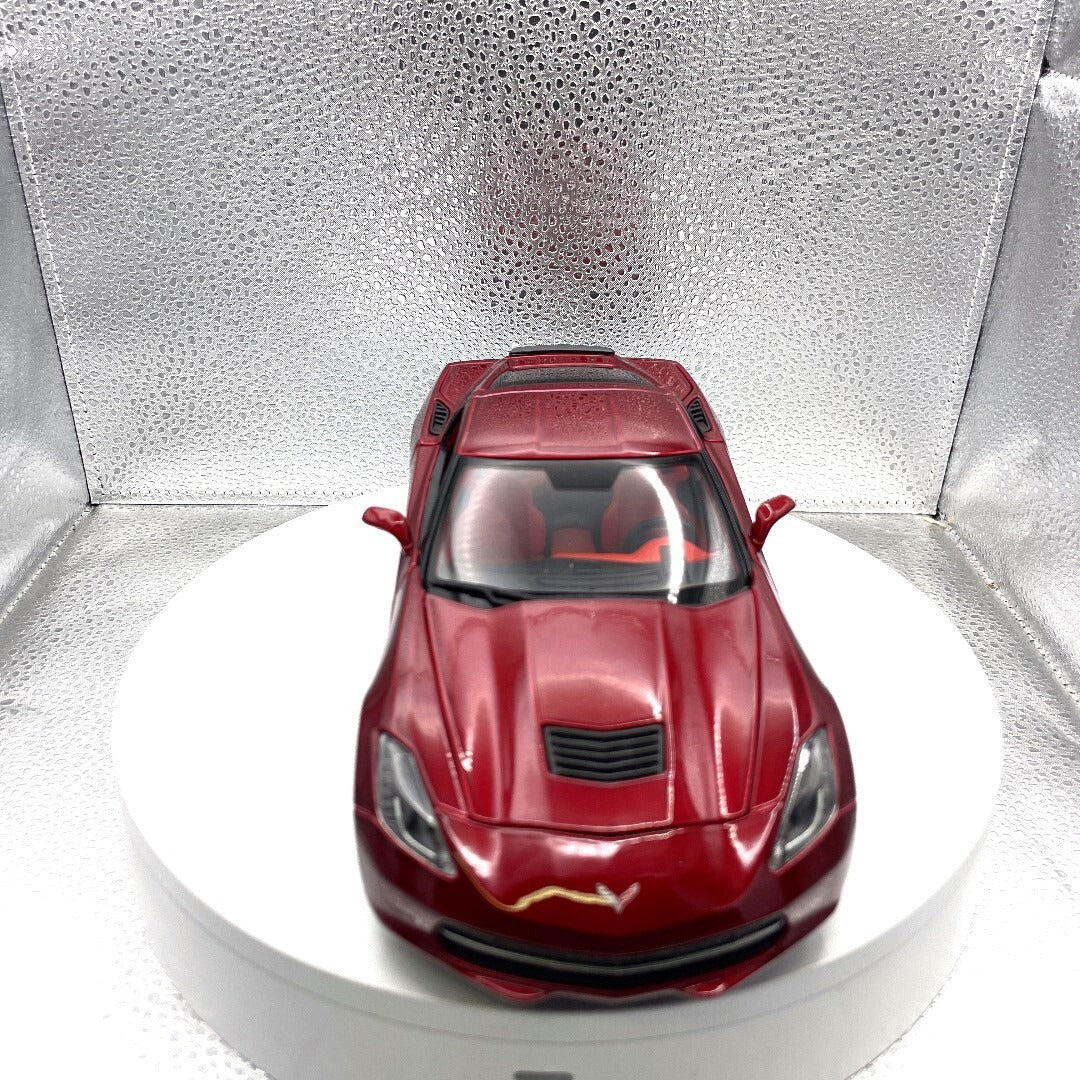 Maisto 2014 Corvette Stingray Red Die Cast, 1/18 Scale 11328 front view