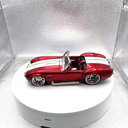 Jada Toys 1965 Shelby Cobra 427 S/C Red Die Cast, Scale: 1/24, No. 90540 drivers side view