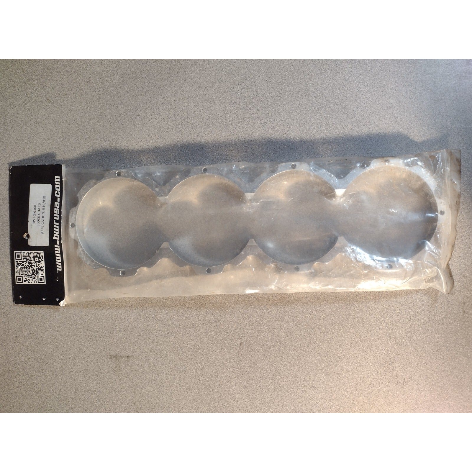 BWR BWBG-0100 Block Guard, Application B16/B18 back view in package