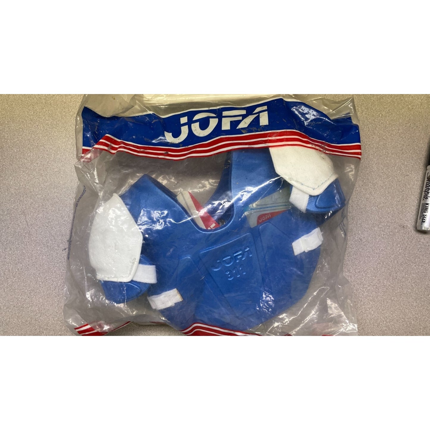 Jofa 311 Hockey Junior Chest/Shoulder Pad Size XS front view in package