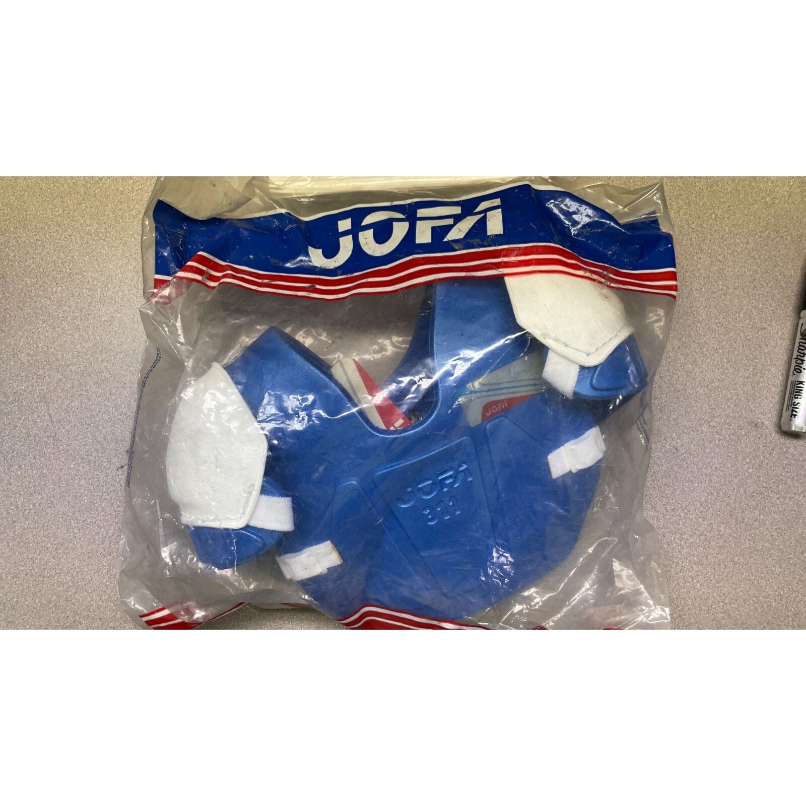 Jofa 311 Hockey Junior Chest/Shoulder Pad Size XS front view in package
