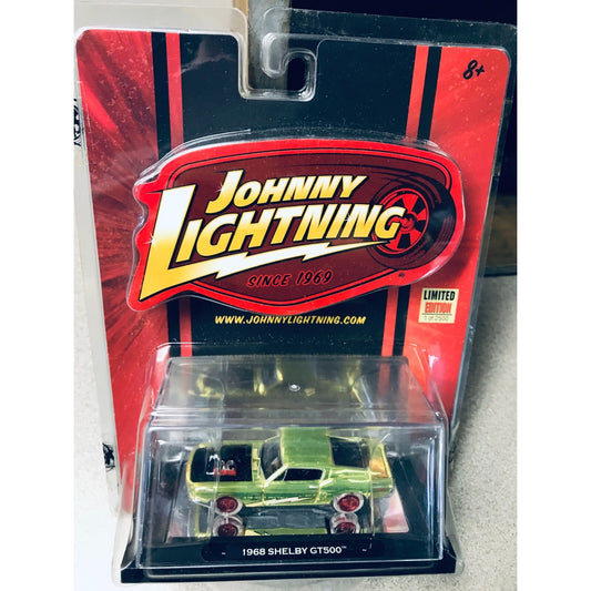 Johnny Lightning 1968 Shelby GT500 front of package displaying car