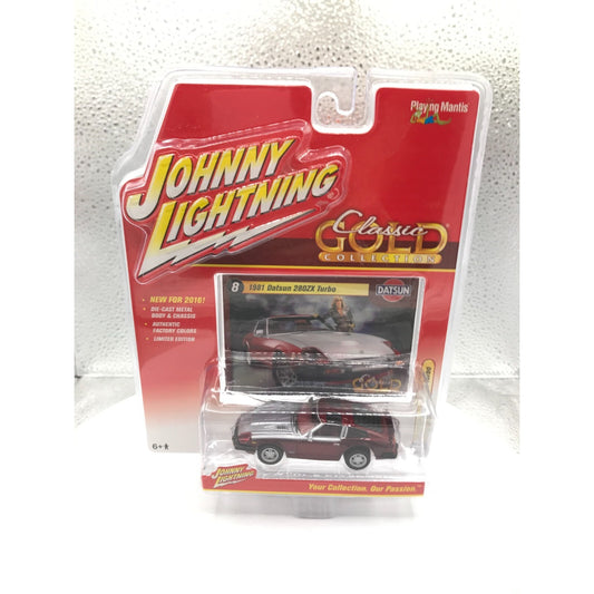 Johnny Lightning Gold 1981 Datsun 208ZX Turbo in package 