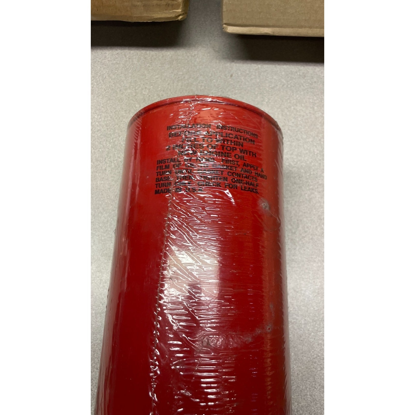 Clark Oil Filter, Part No.TL-2FSO Turbocharger Lube Oil Filter back of filter installation information