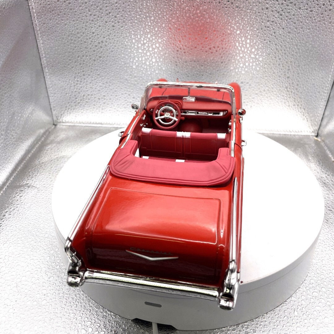 Motor Max 1957 Chevy Bel Air Red Die Cast, Scale: 1/18, No. 73175
 rear view