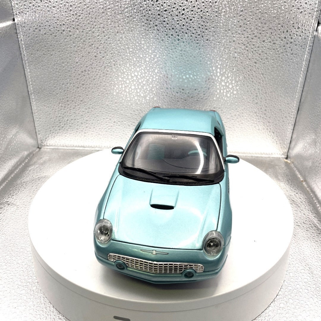 Maisto 2002 Thunderbird Light Blue Die Cast, Scale: 1/18, RARE COLOR! front end view