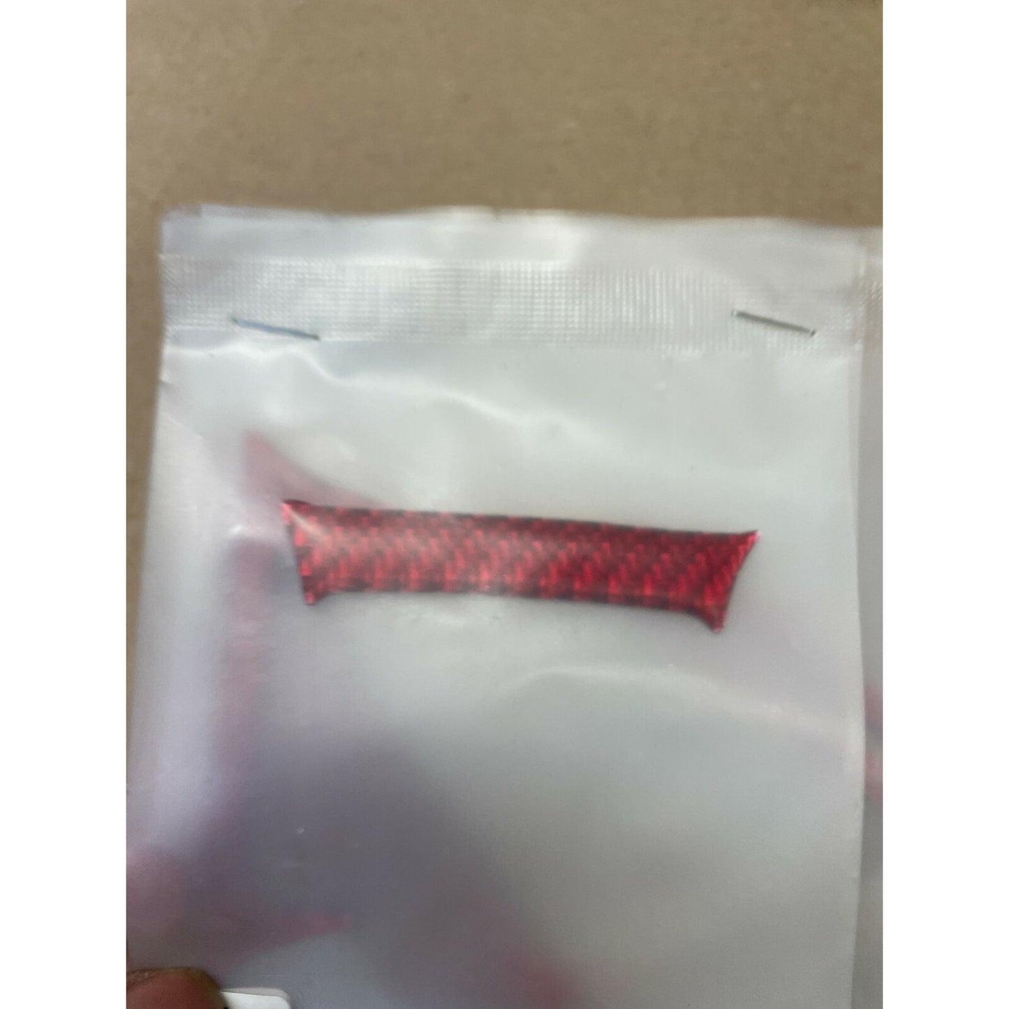 Red Speedometer Frame Cover Sticker Carbon Fiber For Chevrolet Camaro 2010-2015 closeup in package