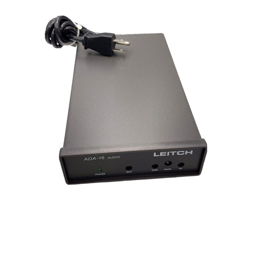 Leitch ADA-16 audio device with power cord on a white background