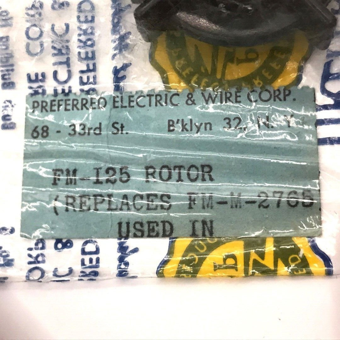 Preferred FM-I25 Rotor (Replaces FM-M-2765) Used in FMJ-F2A-B-J4A-B Magneto product label closeup