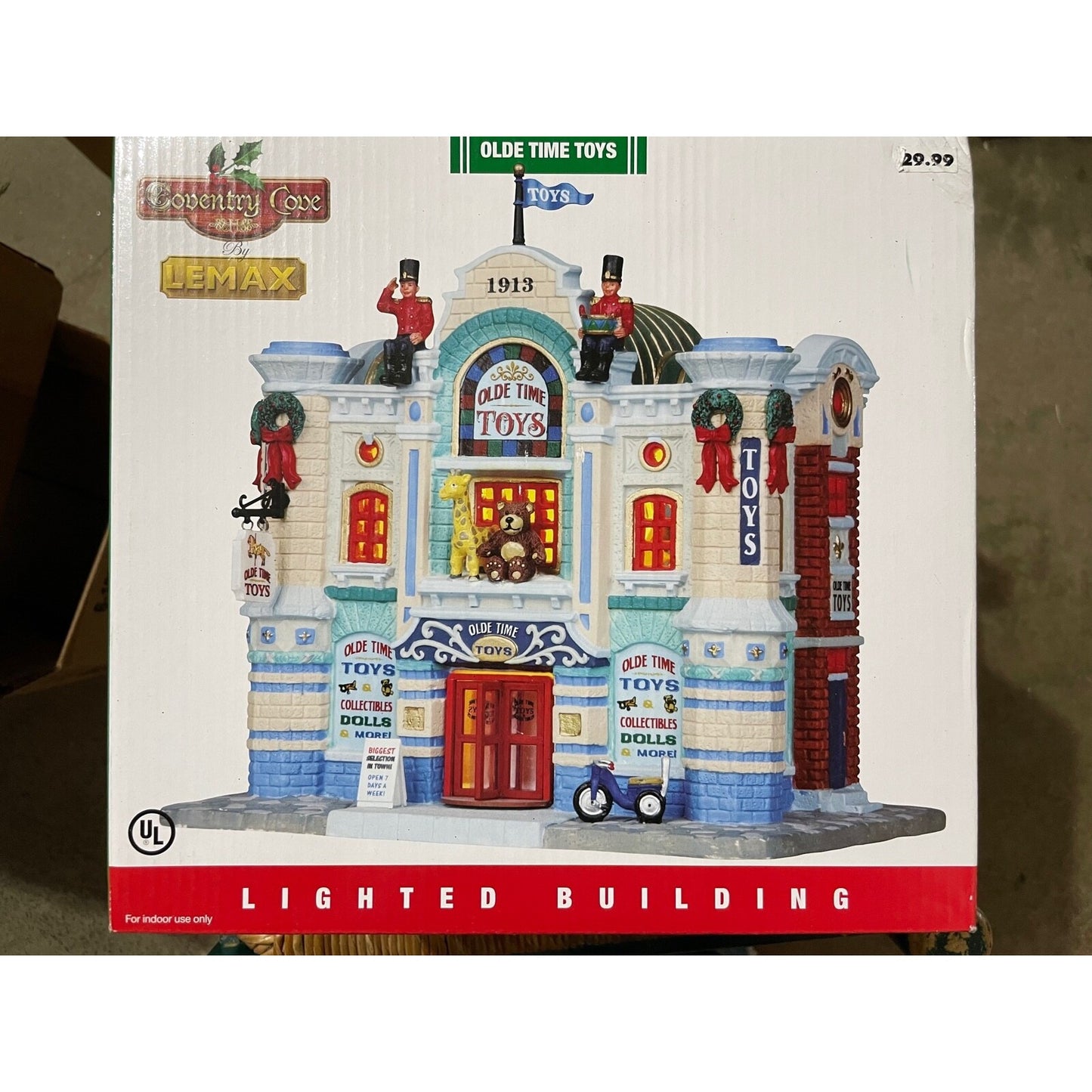 Lemax Olde Time Toys front of box with item picture