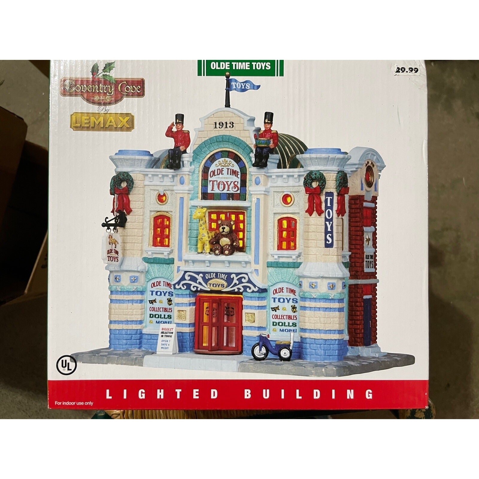Lemax Olde Time Toys front of box with item picture
