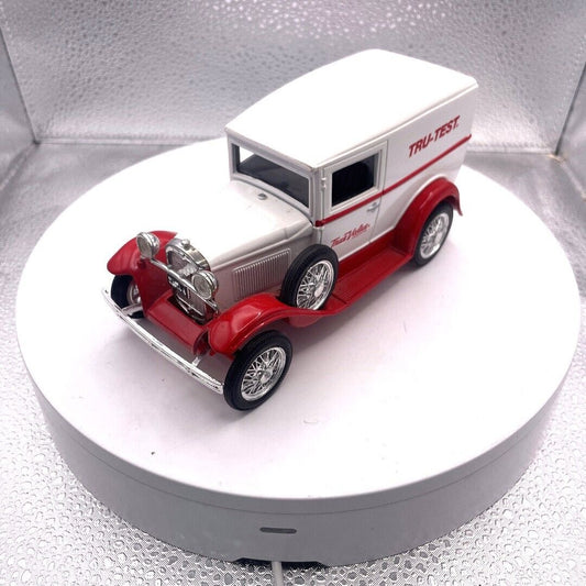 Liberty Classics Ford Model "A" True Value Hardware Tru-Test Bank, Limited Edition Die Cast Coin Bank, WITH KEY front and driver's side view