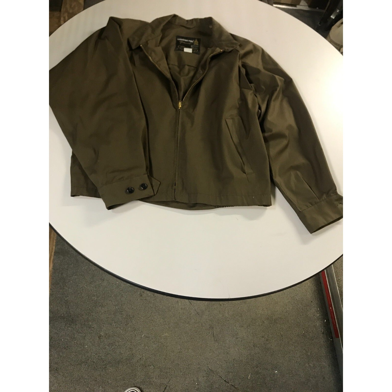 London Fog MainCoats Mens Brown Jacket Size 40R, Cotton/Poly Blend, Washable front view