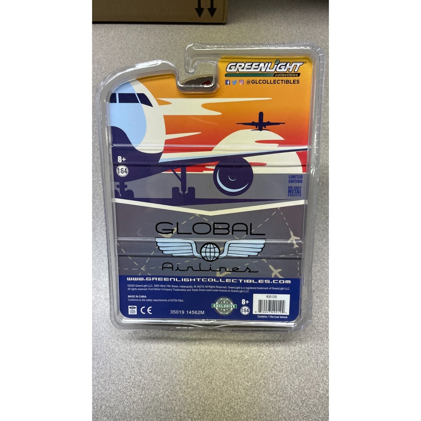 Greenlight 1969 Ford Club Wagon 1:64 back of package item details