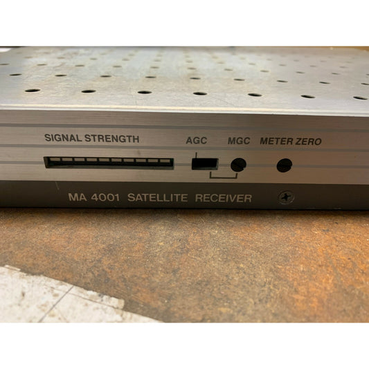 MACOM MA-4001 Satellite Receiver front panel close up