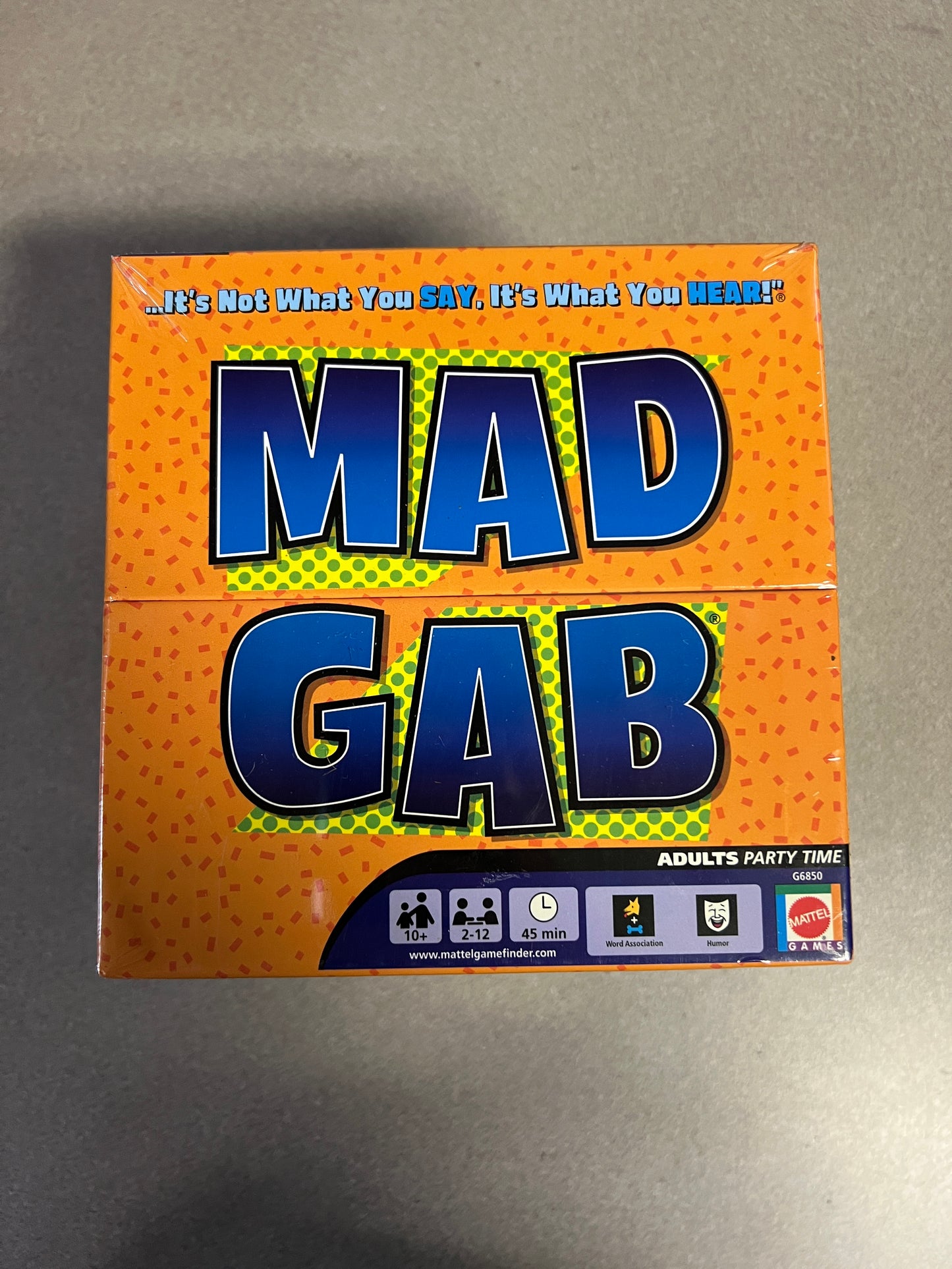 Mad Gab Adults! Party Time Game box top