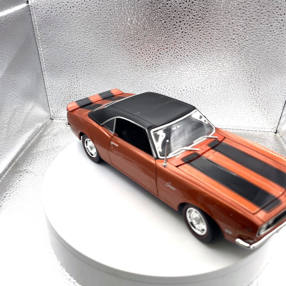 Maisto 1968 Chevrolet Camaro Z/28 Bronze Die Cast, Scale: 1/18 11530 passenger/front view