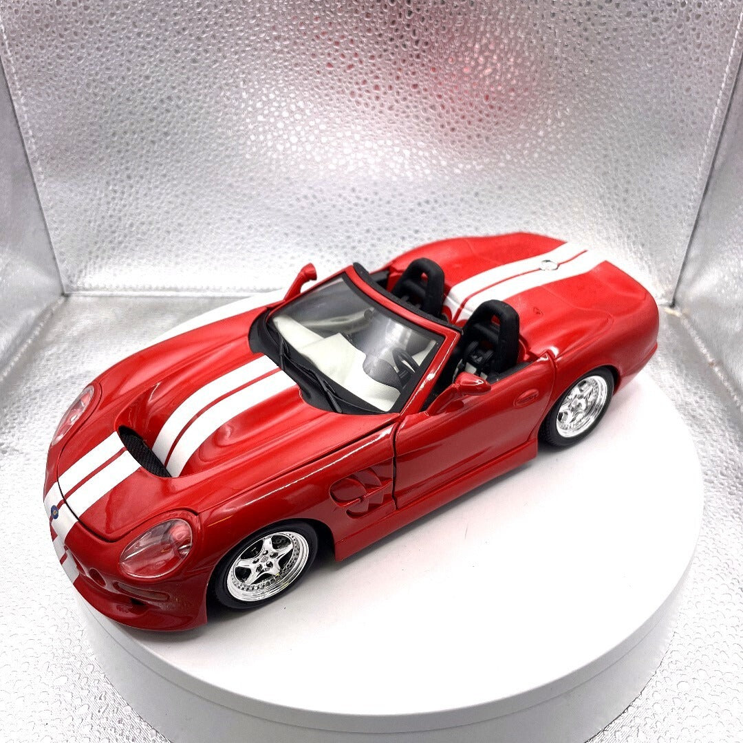 Maisto 1999 Shelby Series One Red Die Cast, Scale: 1/18 11614 front/driver's side view