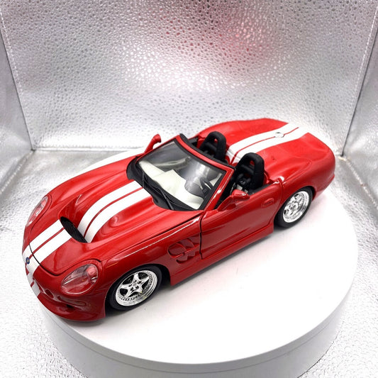 Maisto 1999 Shelby Series One Red Die Cast, Scale: 1/18 11614 front/driver's side view