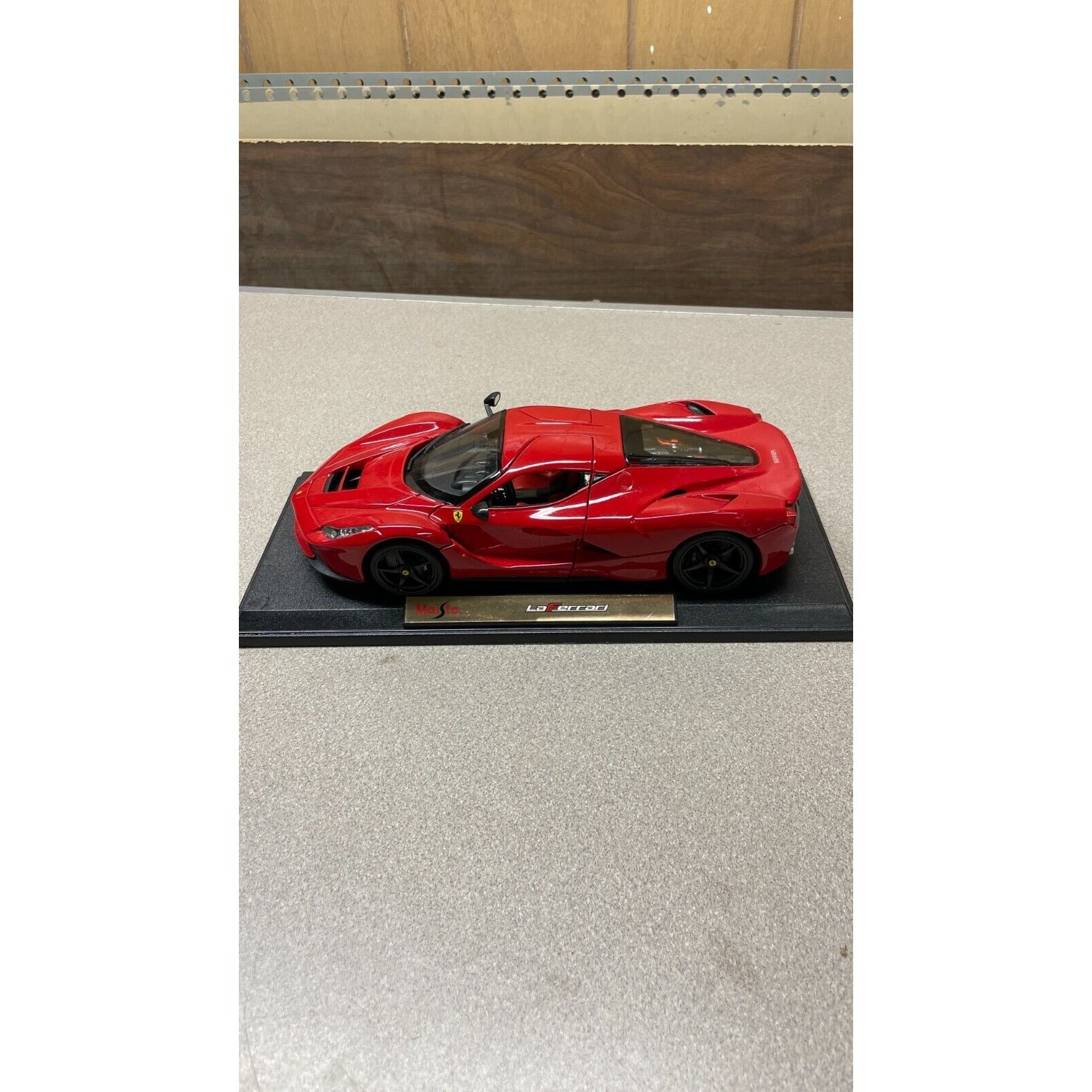 Maisto LaFerrari Red Die Cast, Scale: 1/18 driver's side view