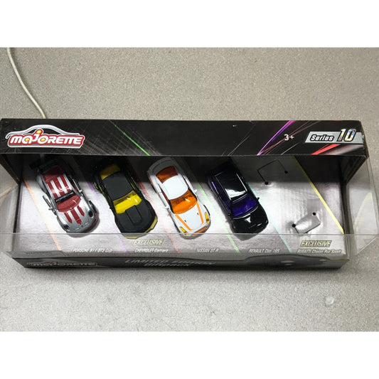 Majorette Series 10 Limited Edition Gift Pack, Porsche 911 GT3, GT-R top view of package