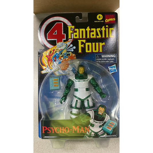 Marvel Comics Fantastic Four Psycho-Man action figure front of package displaying action figure