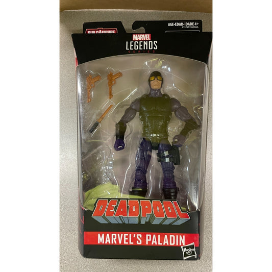 Marvel Legends Deadpool Marvel's Paladin Figure, missing build a piece in package displaying item