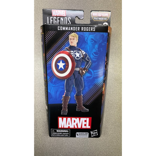 Marvel Legends F3685 Commander Rogers front of package with action figure picture