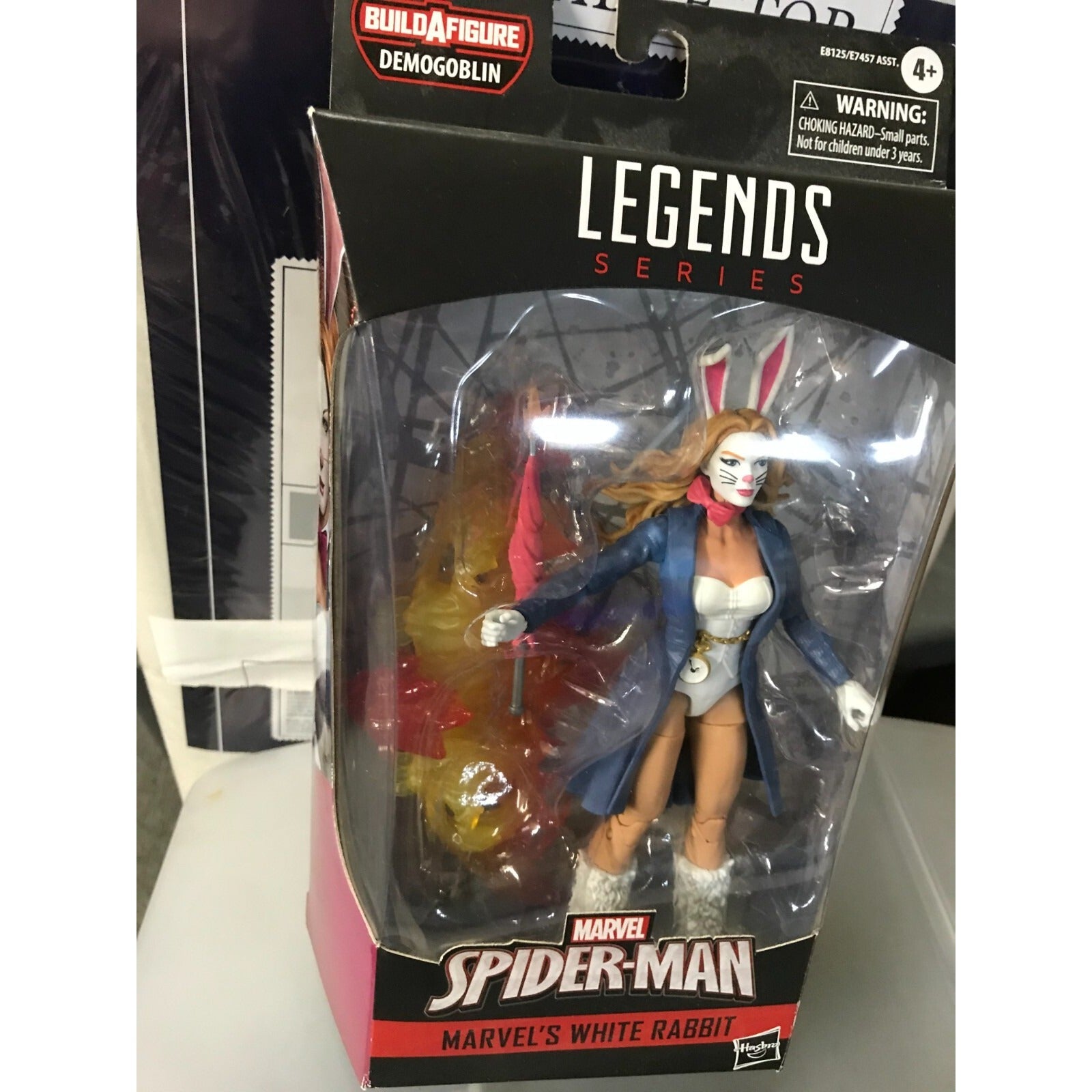 Marvel Legends Series White Rabbit Action Build A Figure front of package displaying action figure