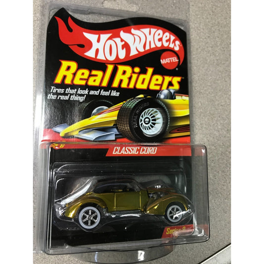 Mattel Hot Wheels Real Riders Classic Cord front of package displaying car