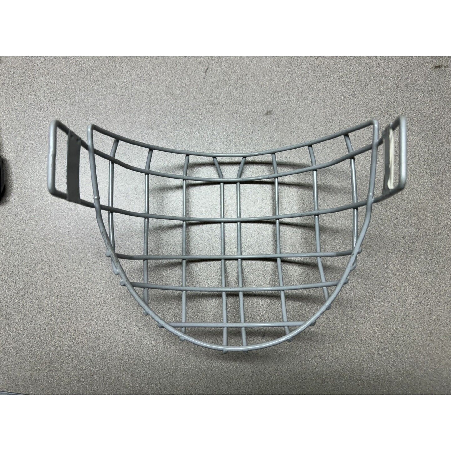 Hockey Cage Mask Light Grey A.H.A Certified Inside view