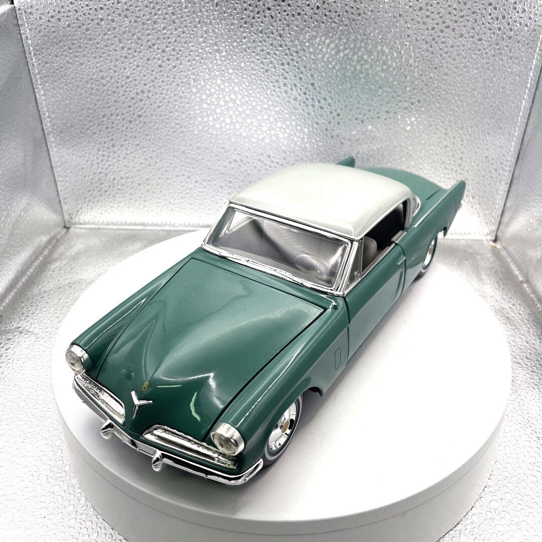 Miasto 1953 Studebaker Starliner Teal Die Cast, Scale: 1/18 11451 front/driver's side view