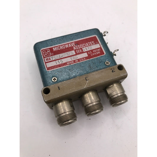 Microwave Associates 7524-PNFA Coaxial Switch Type N Connector